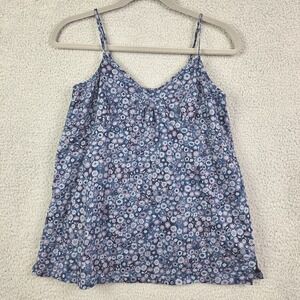 Gap Camisole Womens 4 Blue Purple Ditsy Floral Babydoll Soft Girl Romantic Y2K